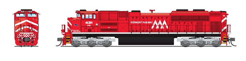 BLI 8432 EMD SD70M-2, Vermont Railway 432, Paragon4 Sound/DC/DCC, N