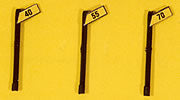 JL Innovative Design 844 Custom Right of Way signs - Angled High Speed, HO Scale