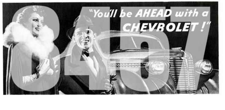 Tichy Train Group 8457  Chevrolet Billboard, HO