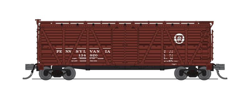 BLI 8485 K7 Wood Stock Car, PRR Stock Car, No Sound, 2-pack, N