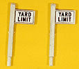 JL Innovative Design 848 Custom Right of Way signs - Yard Limit, HO Scale