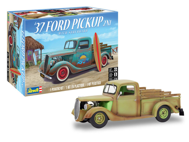 Revell Monogram 85-4516 1937 Ford Pickup 2N1 Scale: 1/25 Plastic Model Kit