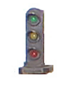 Tomar Industries 850 Dwarf Signal -- Three-Light (red, yellow & green LEDs), HO Scale