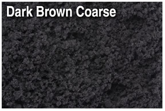 Scenic Express 653-851B FLOCK & TURF - DARK BROWN FINE- 48 OZ. ECO PAK