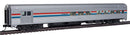 WalthersMainline 910-30051 85' Budd Baggage-Lounge - Ready to Run - Amtrak (Phase III; silver, Equal red, white, blue Stripes), HO Scale