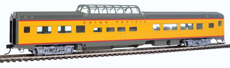 WalthersMainline 910-30404 85' Budd Dome Coach - Ready to Run -- Union Pacific(R) (Armour Yellow, gray, red), HO Scale
