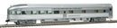 WalthersMainline 910-30352 85' Budd Observation - Ready To Run - Santa Fe (silver), HO Scale