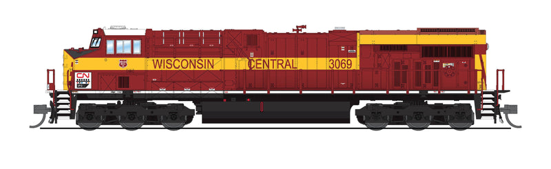 PREORDER BLI 8612 GE ES44AC, CN 3069, Wisconsin Central Heritage Paint, Paragon4 Sound/DC/DCC, N