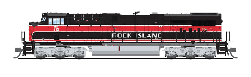 BLI 8640 GE ES44AC, IAIS 513, "Rock Island" Black/Red, No-Sound / DCC-Ready, N