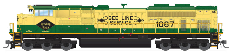 PREORDER BLI 8682 EMD SD70ACe, NS 1067, Reading Heritage Paint, Paragon4 Sound/DC/DCC, w/ Smoke, HO