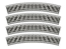 Lionel 871818010 20" Radius Curve MagneLock - 4 Pack, HO Scale