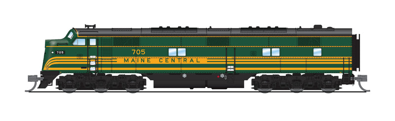 PREORDER BLI 8765 EMD E7A, MEC 705, Green & Dulux Gold, Paragon4 Sound/DC/DCC, N
