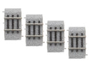 Lionel 8768014 1" Straight MagneLock Track (4 pack), HO Scale