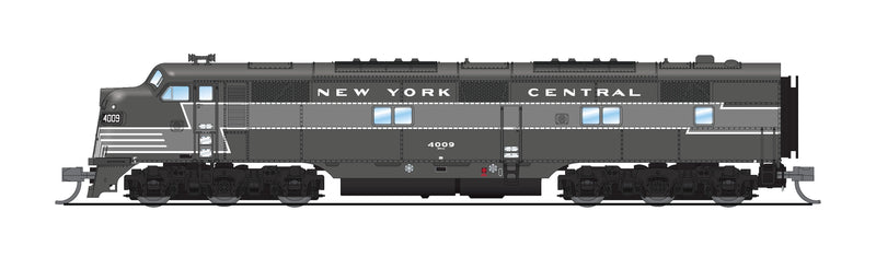 PREORDER BLI 8769 EMD E7 A/B, NYC 4009 / 4104, Full Lightning Stripe, A-unit Paragon4 Sound/DC/DCC, Unpowered B-unit, N