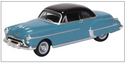 Oxford Diecast 553-87OR50002 1950 Oldsmobile Rocket 88 - Assembled -- Crest Blue, Black, HO