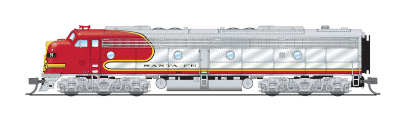 PREORDER BLI 8810 EMD E8 A/B, ATSF 81L / 81A, Warbonnet, A-unit Paragon4 Sound/DC/DCC, Unpowered B-unit, N