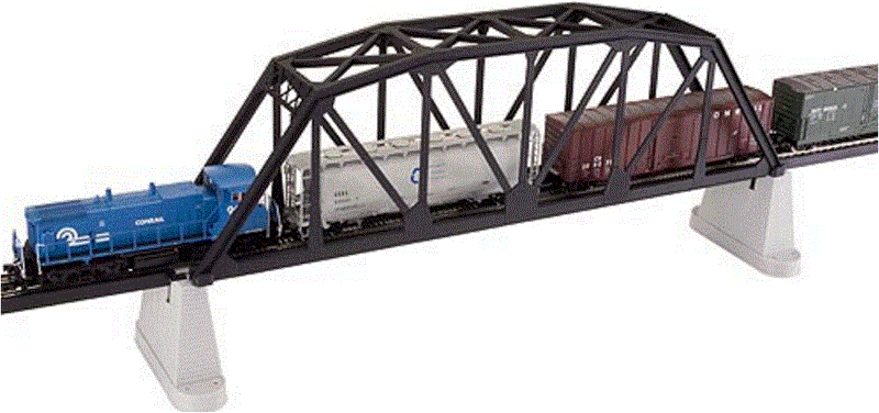 Atlas Model Railroad Co. 888 C100 THRU TRUSS BRIDGE Blk, HO