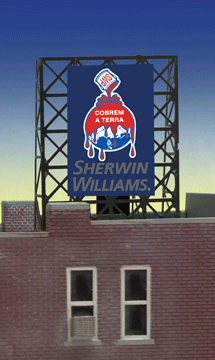 Miller Engineering Animation MIE338935 Sherwin Williams Billboard, N and Z Scales