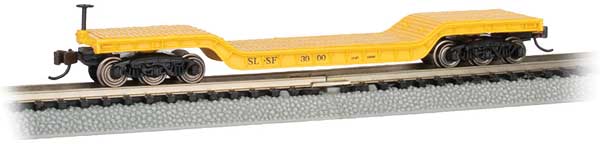 Bachmann 71389 52' Depressed-Center Flatcar - Ready to Run - Silver Series(R) -- St. Louis-San Francisco