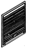 Details West 181 8' Doors -- With Guides & Tack Boards pkg(2), HO Scale