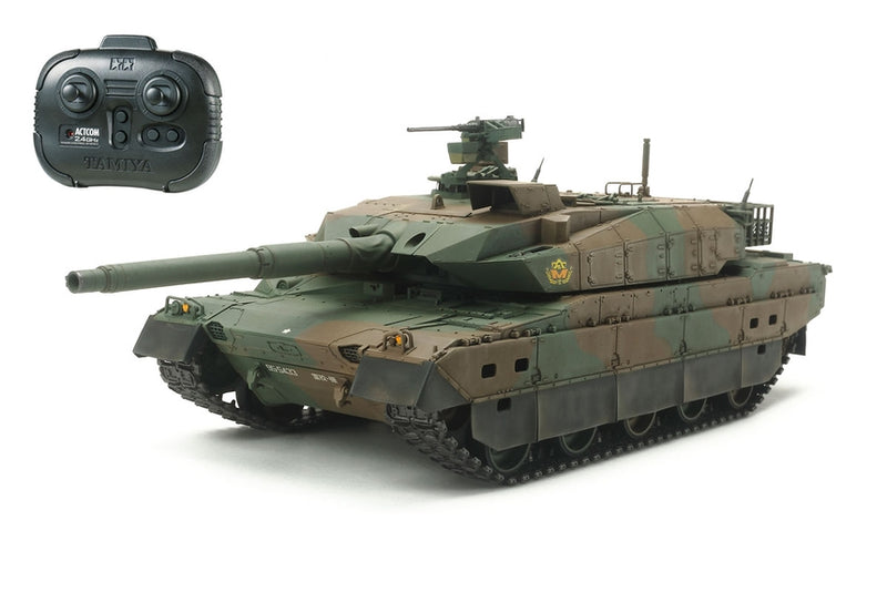 Tamiya 48215 RC JGSDF TYPE 10 TANK W/Control Unit, 1:35 Scale