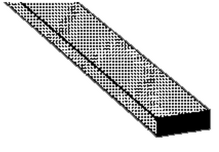 Plastruct 90352 SAR-8 5pk SQUARE ROD 1/4