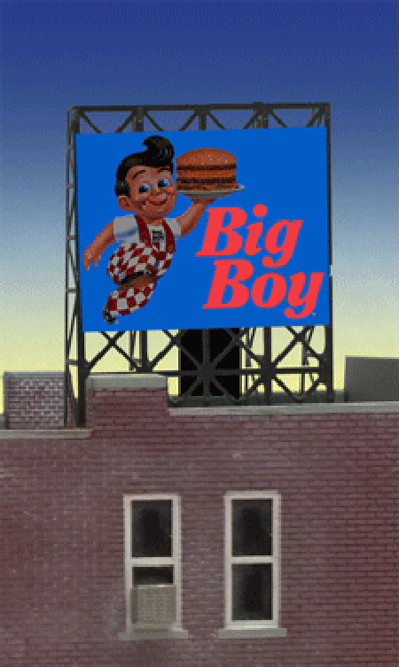 Miller Engineering Animation 339080 Big Boy N/Z billboard, Suitable for N/Z scales 1