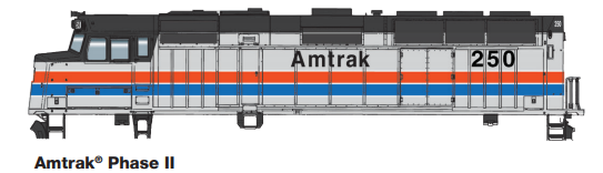 WalthersMainline 910-19464 EMD F40PH Phase IIb - ESU Sound and DCC -- Amtrak