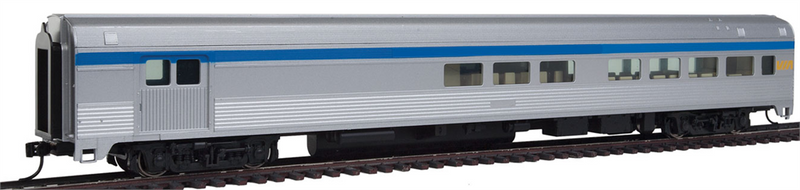 WalthersMainline 910-30059 85' Budd Baggage-Lounge - Ready to Run -- Via Rail Canada (silver, blue, yellow), HO