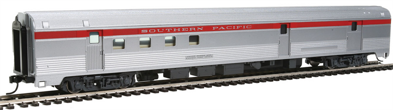 WalthersMainline 910-30307 85' Budd Baggage-Railway Post Office - Ready To Run, Southern Pacific(TM) (silver, red), HO
