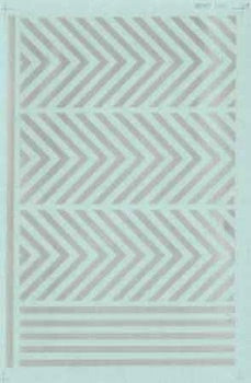 Microscale Industries 91164 HO Scale 12" Wide Barricade Stripes -- Silver, HO Scale