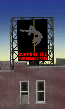 Miller Engineering Animations 339125 Performing Arts Billboard, N and Z Scales