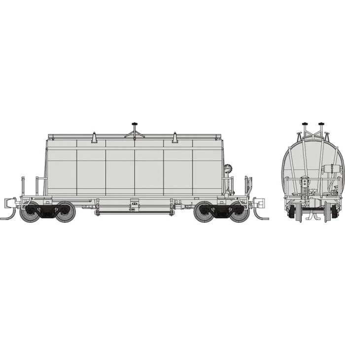 Rapido 543098 N Long Barrel Ore Hopper - Ready to Run -- Undecorated