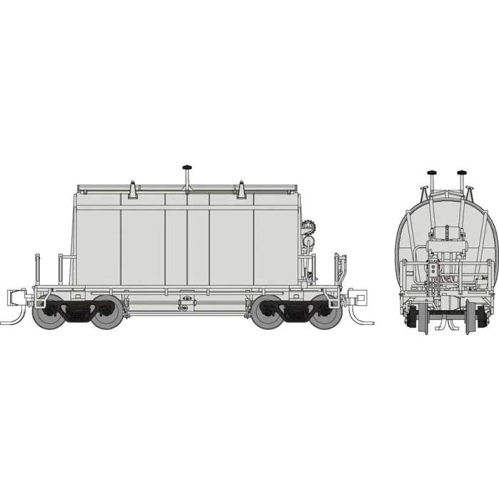 Rapido 543099 N Short Barrel Ore Hopper - Ready to Run -- Undecorated