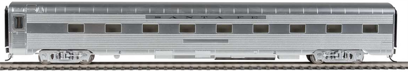 WalthersProto 920-16250 85' Pullman-Standard Regal Series 4-4-2 Sleeper - Lighted - Ready to Run -- Santa Fe (Real Metal Finish w/decals, HO