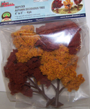JTT Trees & Shrubs 92133 Autumn Deciduous Trees 4-5, 4/pk