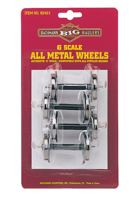 Bachmann 92421 Large Metal Wheel Set (4 per card) (Large Scale), G Scale