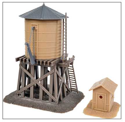 Walthers Trainline 931-906 Water Tower and Shanty -- Kit, HO