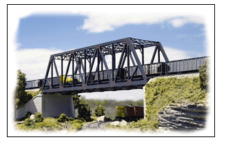 Walthers 933-3242 Double-Track Truss Bridge -- Kit - 10 x 2-3/4 x 2-3/4" 25 x 6.8 x 6.8cm, N scale