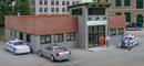 Walthers Cornerstone 933-4201 Modern Police Station -- Kit - 8 x 7-5/8 x 3" 20.3 x 19.3 x 7.6cm, HO