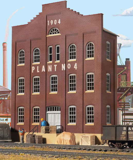 Walthers Cornerstone 933-3183 Plant No. 4 Background Building - Kit, HO