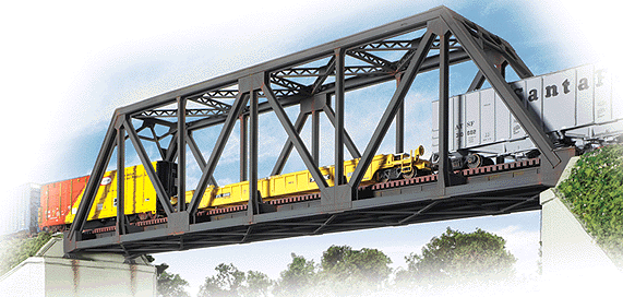 Walthers Cornerstone 933-3185 Single-Track Railroad Truss Bridge - Kit, HO