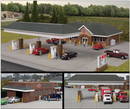 Walthers Cornerstone 933-3538 Modern Travel Center - Kit, HO
