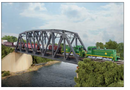 Walthers 933-3870 Single-Track Arched Pratt Truss Bridge - Kit - 14-3/32 x 2 x 3-1/2" 35.7 x 5 x 8.8cm, N Scale