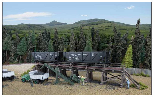 Walthers Cornerstone 933-4093 Coal Trestle -- Kit - 24-1/2 x 4-3/8 x 1-3/4" 62.3 x 11.1 x 4.4cm, HO