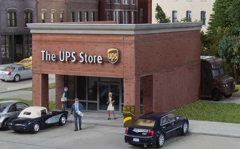 Walthers Cornerstone 933-4112 UPS Store -- Kit, HO