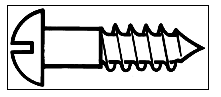 Walthers Tools & Screws 947-1199 Brass or Brass-Plated Wood Screws pkg(24) --