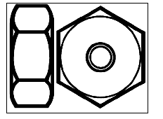 Walthers Tools & Screws 947-1256 Nylon Hex Nuts pkg(12) -- 4-40, .100 x 1/4" .25 x .64cm