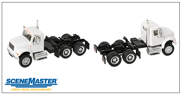 Walthers SceneMaster 949-11180 International(R) 4900 Dual-Axle Semi Tractor Only - Assembled -- White, HO