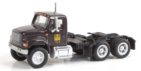 Walthers SceneMaster 949-11184 International(R) 4900 Dual-Axle Semi Tractor Only - Assembled -- United Parcel Service, HO